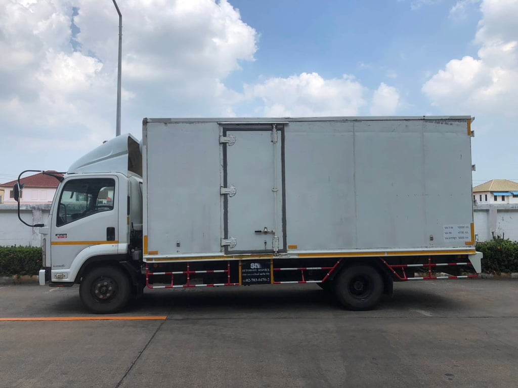 ฿ 650,000 -  ขายด่วน ISUZU FRR190 ปี66 ตู้แห้ง   สวย พร้อมใช้