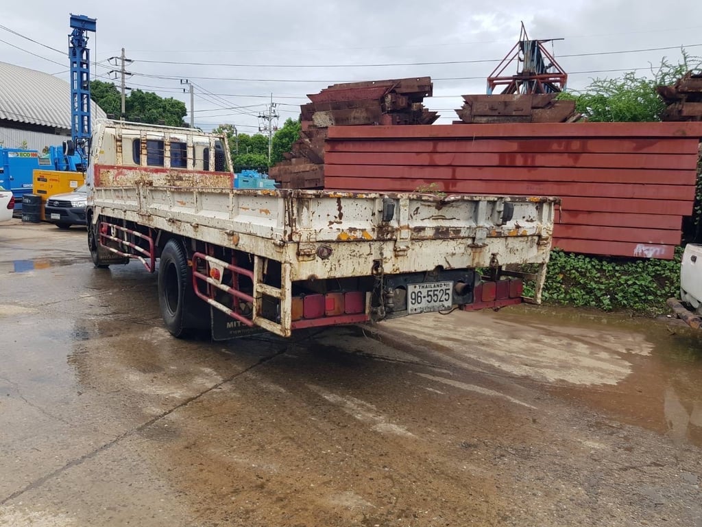 HINO FG 212แรงม้า รถบรรทุก 6ล้อ กระบะเหล็ก ปี2004฿ 495,000 -  ขายด่วน 6 ล้อ HINO FG กะบะ พื้นเรียบ 