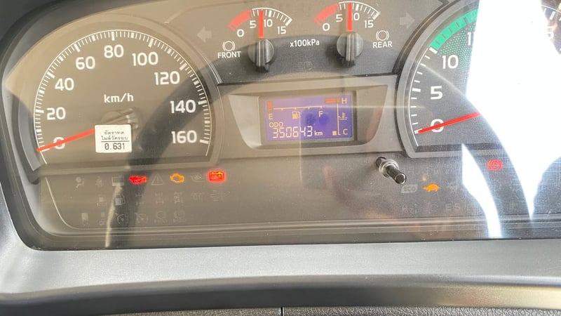 HINO FL 260แรงม้า รถบรรทุก 10ล้อ ตู้แห้ง ปี2016