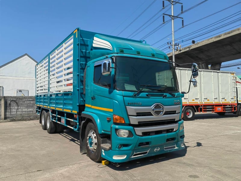 HINO FL 260แรงม้า รถบรรทุก 10ล้อ กระบะคอกสูง ปี2017