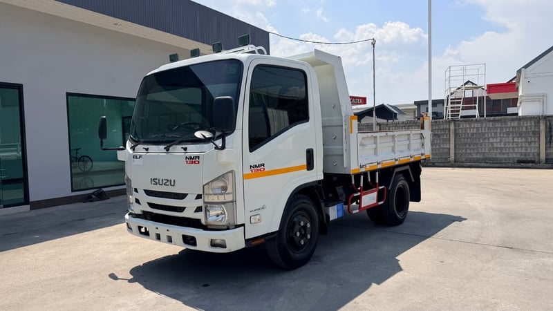 ISUZU NMR 130แรงม้า รถบรรทุก 6ล้อ ดั้มพ์ ไมล์32,xxx กม.