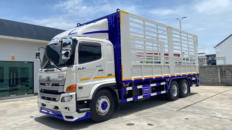 HINO FL 260แรงม้า รถบรรทุก 10ล้อ กระบะคอกสูง ปี2016