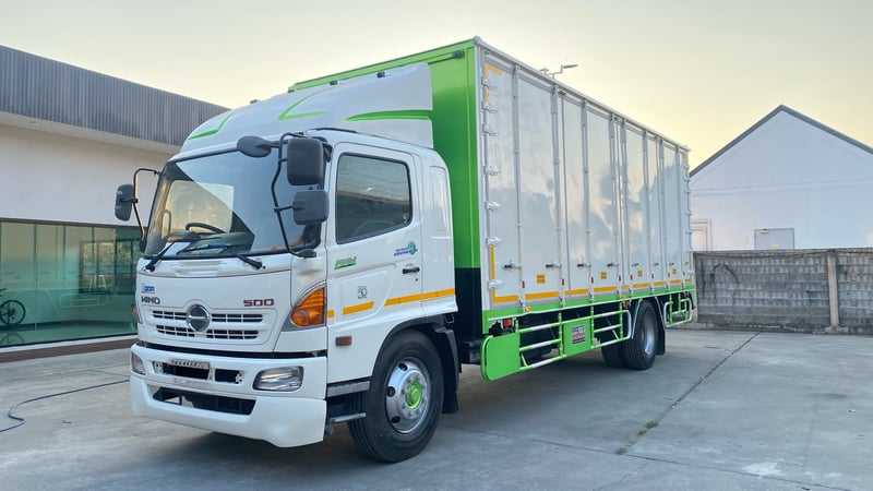 HINO FG 212แรงม้า รถบรรทุก 6ล้อ ตู้แห้ง ปี2012