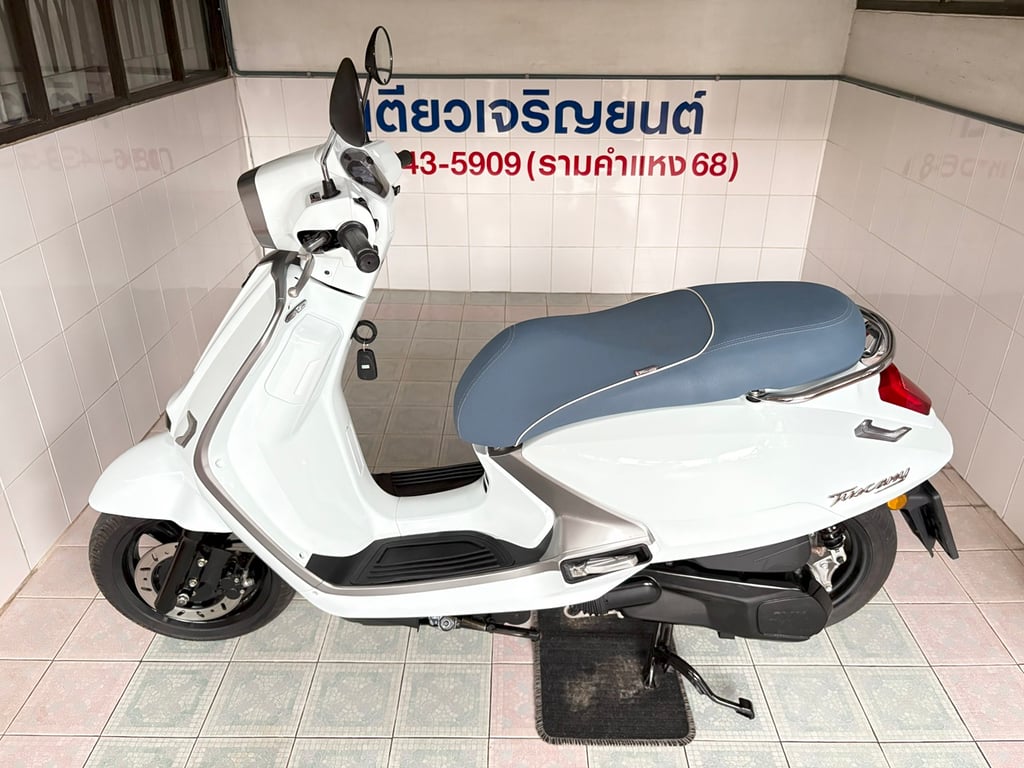 Tuscany150 Keyless ไมล์แท้ สภาพใสกริ๊บ รถมือเดียว ไม่เคยล้ม สีเดิมบางๆ จัดส่งได้ทั่วไทย มีเก็บปลายทาง วิ่ง3000 ปลายปี67