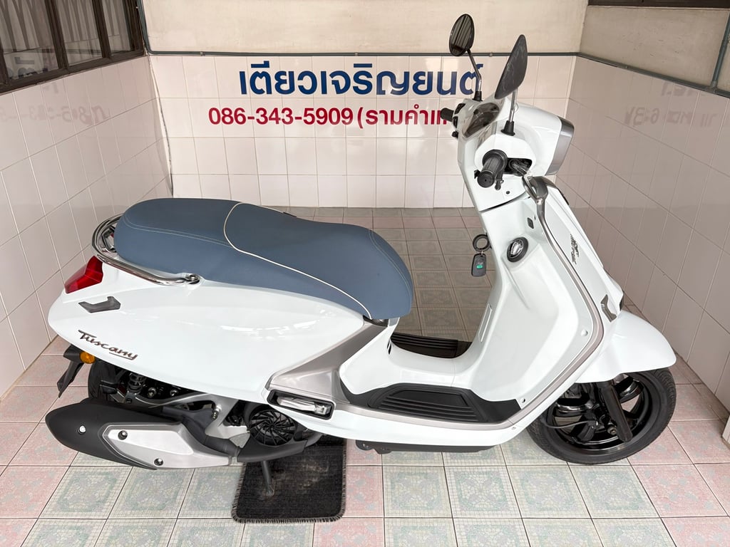 Tuscany150 Keyless ไมล์แท้ สภาพใสกริ๊บ รถมือเดียว ไม่เคยล้ม สีเดิมบางๆ จัดส่งได้ทั่วไทย มีเก็บปลายทาง วิ่ง1000 ปี68 Tuscany150 Keyless ไมล์แท้ สภาพใสกริ๊บ รถมือเดียว ไม่เคยล้ม สีเดิมบางๆ จัดส่งได้ทั่วไทย มีเก็บปลายทาง วิ่ง1000 ปี68