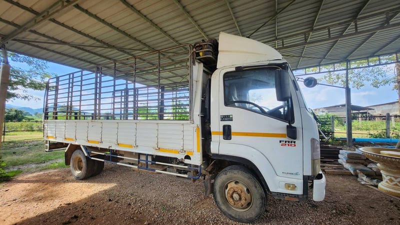 ISUZU FRR 210แรงม้า รถบรรทุก 6ล้อ กระบะคอกสูง ปี2009
