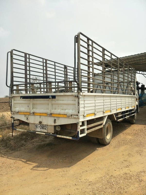 ISUZU FRR 210แรงม้า รถบรรทุก 6ล้อ กระบะคอกสูง ปี2009