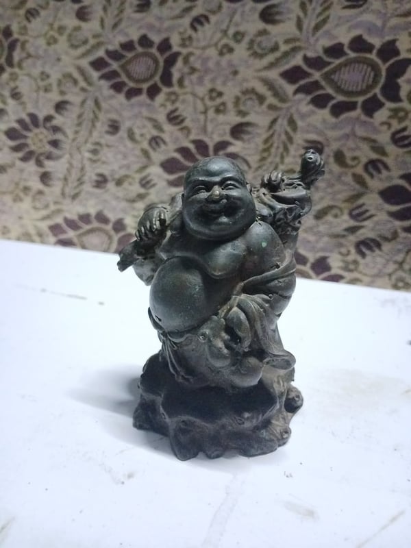 พระพุทธรูปทองเหลืองมงคลเสริมฮวงจุ้ยจีน