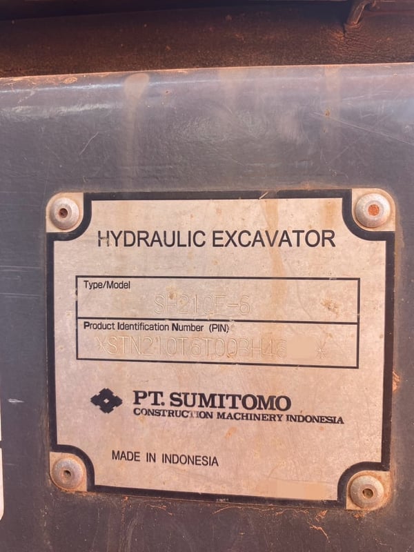 ขายดาวน์แบคโฮ SH210F6 ทำงาน 5,000ชั่วโมง เน้นโทร 099-4982892