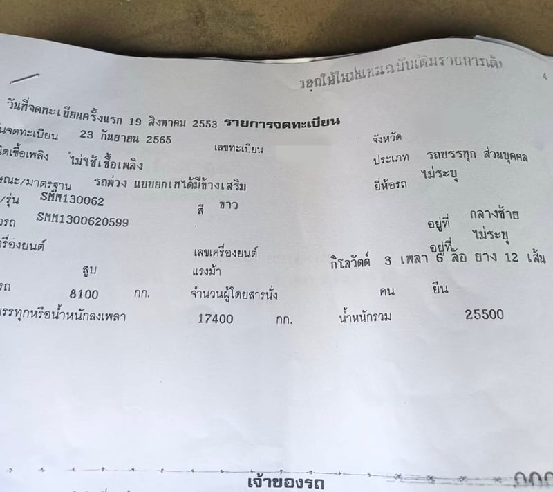 ขายรถ22ล้อดั้ม ISUZU 360 หางSMM ตามสภาพ เน้นโทร 099-4982892