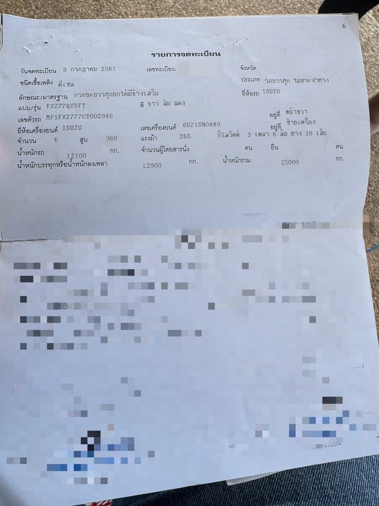 ขายรถ22ล้อดั้ม ISUZU 360กับหางPJN ปี61เดิมๆเน้นโทร 099-4982892