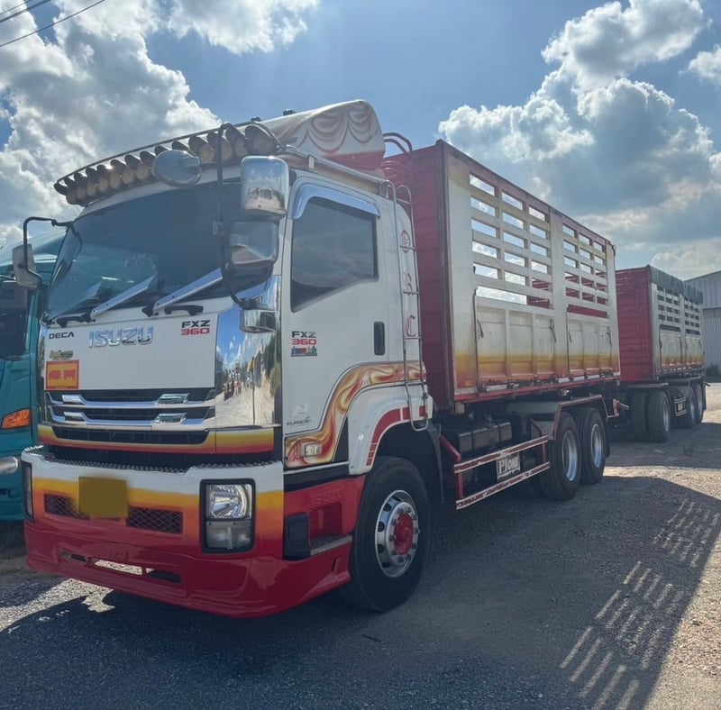 ขายรถ22ล้อดั้ม ISUZU 360กับหางPJN ปี61เดิมๆเน้นโทร 099-4982892