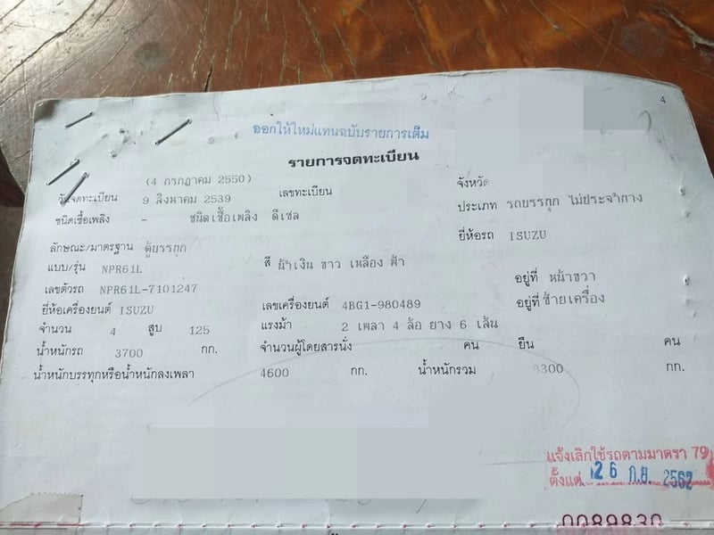 ขายรถ6ล้อดั้ม NPR61L เครื่อง 125แรงม้า เน้นโทร 099-4982892