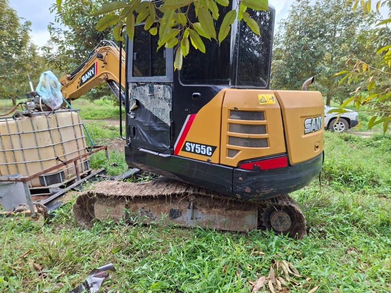 ขายรถแบคโฮ SY55C ทำงาน 2,600ชั่วโมง สวยๆเน้นโทร 099-4982892