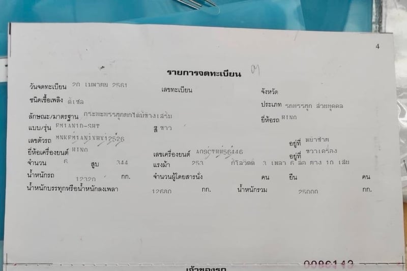 ขายรถพ่วง18ล้อดั้ม HINO 344กับหาง SMM เดิมๆเน้นโทร 099-4982892