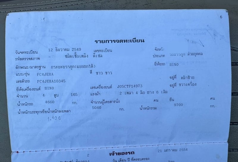 ขายรถ6ล้อดั้ม HINO 165ปี49 เดิมๆวิ่งน้อย เน้นโทร 099-4982892