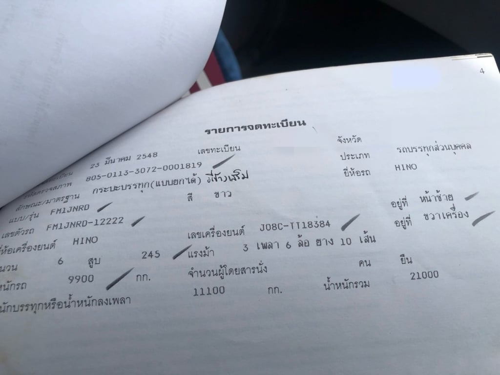 ขายรถ10ล้อดั้มตามสภาพ FM1J 260ปี48 เล่มเน้นโทร 099-4982892