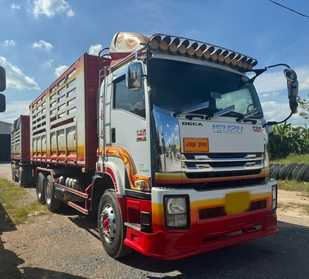 ขายรถ22ล้อดั้ม ISUZU 360กับหางPJN ปี61เดิมๆเน้นโทร 099-4982892