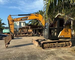 ขายรถแบคโฮ SY75C ทำงาน 5,800ชั่วโมง ชุดจด เน้นโทร 099-4982892