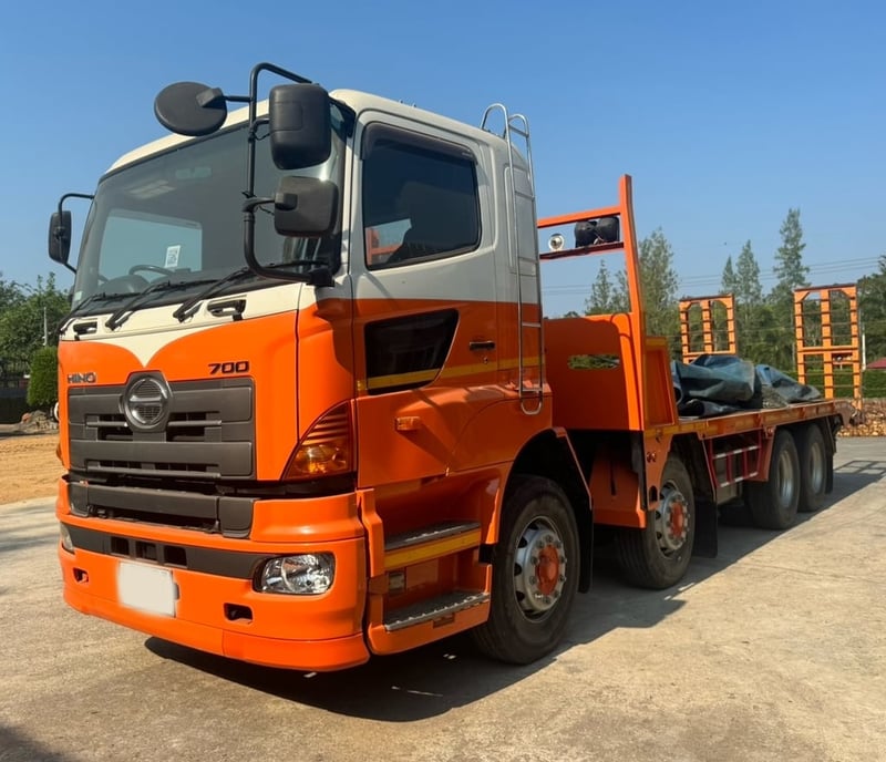 ขายรถ12ล้อท้ายลาด HINO S700 344 วิ่ง 100,000กิโล เน้นโทร 099-4982892