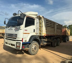 ขายรถพ่วง22ล้อดั้ม ISUZU 360 กับหางSMM เดิมๆเน้นโทร 099-4982892