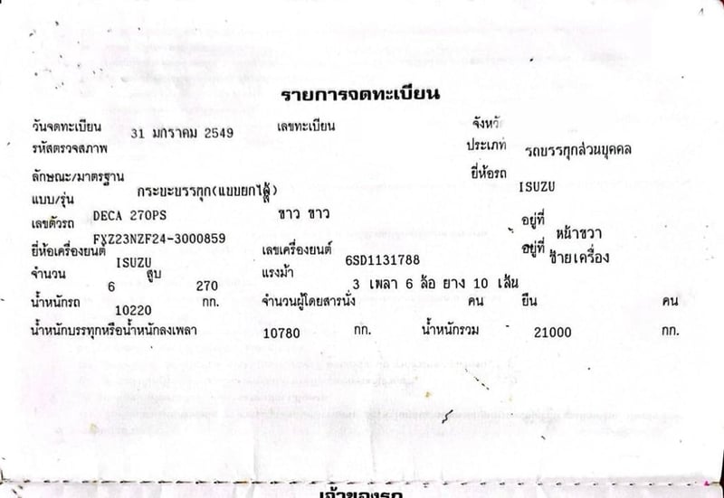 ขายรถ10ล้อดั้มตามสภาพ ISUZU 270ปี49 เน้นโทร 099-4982892 ขายรถ10ล้อดั้มตามสภาพ ISUZU 270ปี49 เน้นโทร 099-4982892