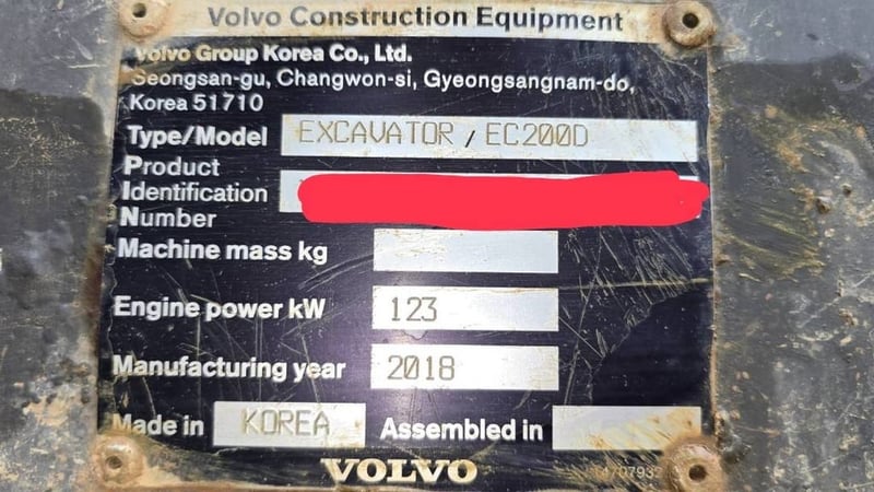 ขายแบคโฮ EC200D ทำงาน 18,000ชั่วโมง เล่ม เน้นโทร 099-4982892