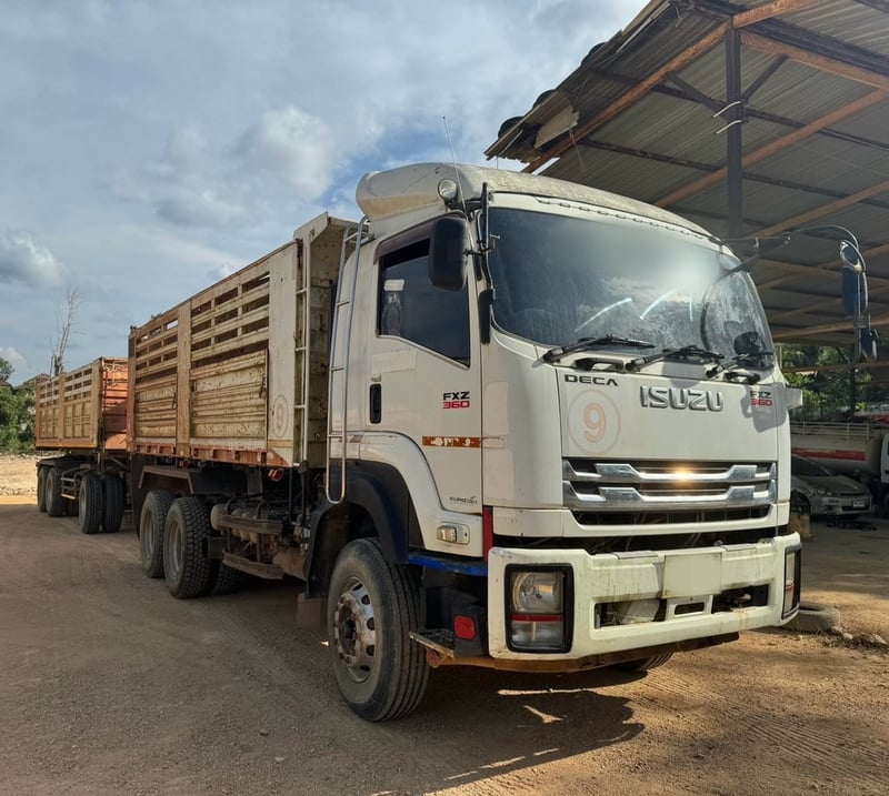 ขายรถพ่วง22ล้อดั้ม ISUZU 360 กับหางSMM เดิมๆเน้นโทร 099-4982892