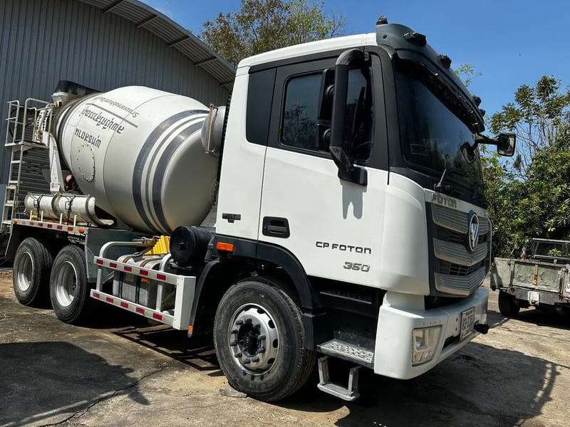 FOTON Cummins รถบรรทุก 10ล้อ โม่ผสมปูน ปี65 เลขไมล์ 37 กม.