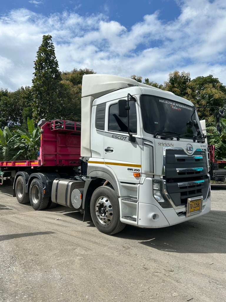 UD 390 ปี 65 หางพื้นเรียบพนัส 3 เพลา มี 3 คันให้เลือก
