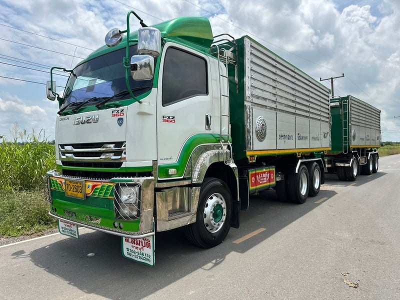 พ่วงแม่ลูก 360 ปี 60 ปลายปี เฟืองเร็ว กระบะมิเนียมดั้มเกษตร พื้นสแตนเลส อู่ ส.สมบัติ