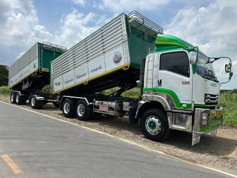 พ่วงแม่ลูก 360 ปี 60 ปลายปี เฟืองเร็ว กระบะมิเนียมดั้มเกษตร พื้นสแตนเลส อู่ ส.สมบัติ