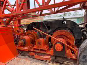 ปั้นจั่น ตอกเสาเข็ม ตีนตะขาบ ขนาดลูกตุ้ม 4.5 ตัน