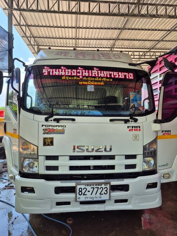 ISUZU FRR 210แรงม้า รถบรรทุก 6ล้อ ดั้มพ์ ปี2018 เลขไมล์ 172,032 กม.