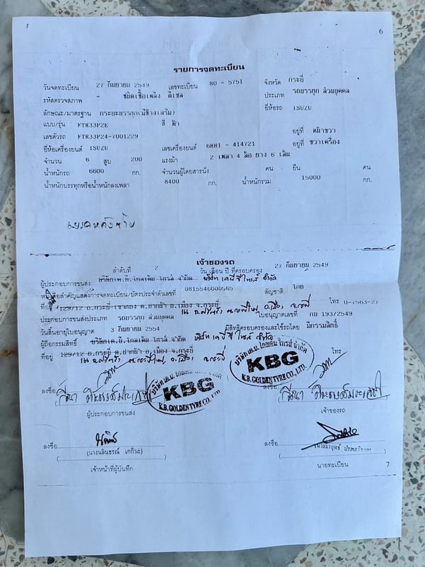 ISUZU FTR 200แรงม้า รถบรรทุก 6ล้อ ดั้มพ์ ปี2006 เลขไมล์มากกว่า 800,000 กม.