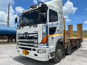 HINO FM 414 แรงม้า รถบรรทุก 12ล้อ โลว์เบด กึ่งพ่วงชานต่ำ ปี2023พร้อมใข้งาน 0868449044