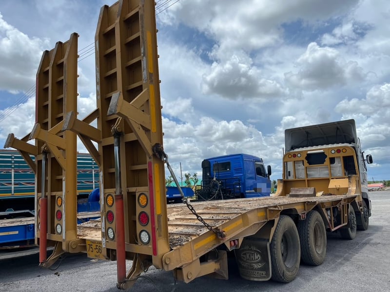 HINO FM 414 แรงม้า รถบรรทุก 12ล้อ โลว์เบด กึ่งพ่วงชานต่ำ ปี2023พร้อมใข้งาน 0868449044