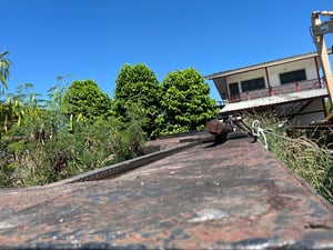 โป๊ะแมคโคร ขนาด 20 ตัน มี 2 ช้าง