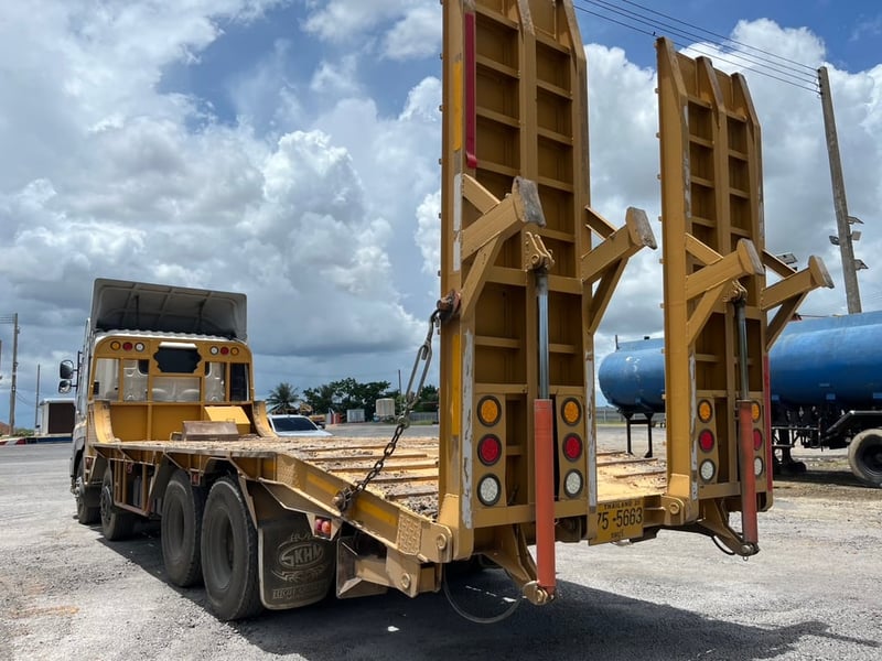 HINO FM 414 แรงม้า รถบรรทุก 12ล้อ โลว์เบด กึ่งพ่วงชานต่ำ ปี2023พร้อมใข้งาน 0868449044