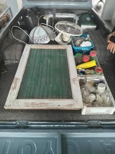 ปรับราคาขายเหมาด่วนๆ บานหน้าต่างไม้สัก ขนาด 70×110ซม.มือสองสภาพสมบูรณ์พร้อมใช้งาน 5บาน