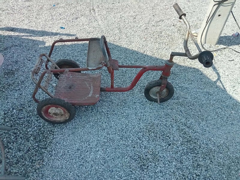 สามล้อถีบโบราณ BISHITA งานเหล็ก ตามสภาพนะครับ โชว์ สะสม ตกแต่งบ้าน ตกแต่งร้าน  วินเทจสวยคลาสสิค