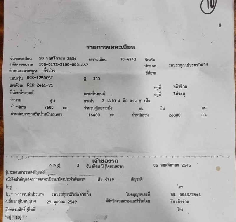 ขายหางพื้นเรียบRCT 12เมตร พร้อมใช้งาน ภาษีเต็ม