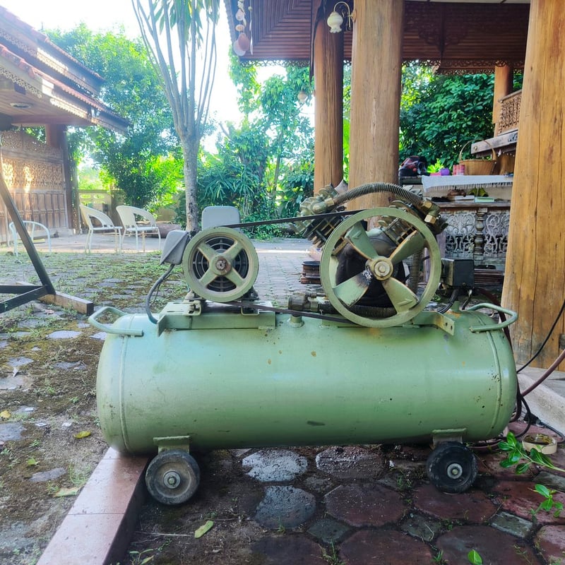 ปั๊มลมสายพาน swan  85 ลิตร 1แรง