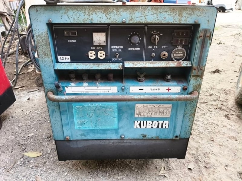 เครื่องเชื่อมพร้อมชุดปั่นไฟ  #คูโบต้า  #KUBOTA  #7.5KVA.  #F240S  -60 20094  #6.16KW