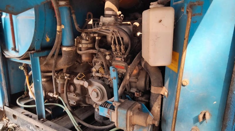 FROM JAPAN #เครื่องปั๊มลม  แบบเครื่องยนต์  #แอร์แมน *AIR COMPRESSOR  #AIRMAN  #PDS125   #PDS130S