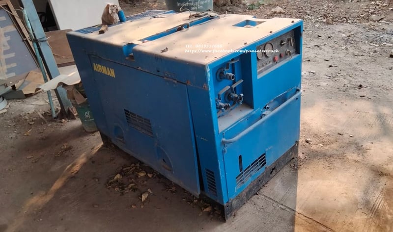 FROM JAPAN #เครื่องปั๊มลม  แบบเครื่องยนต์  #แอร์แมน *AIR COMPRESSOR  #AIRMAN  #PDS125   #PDS130S