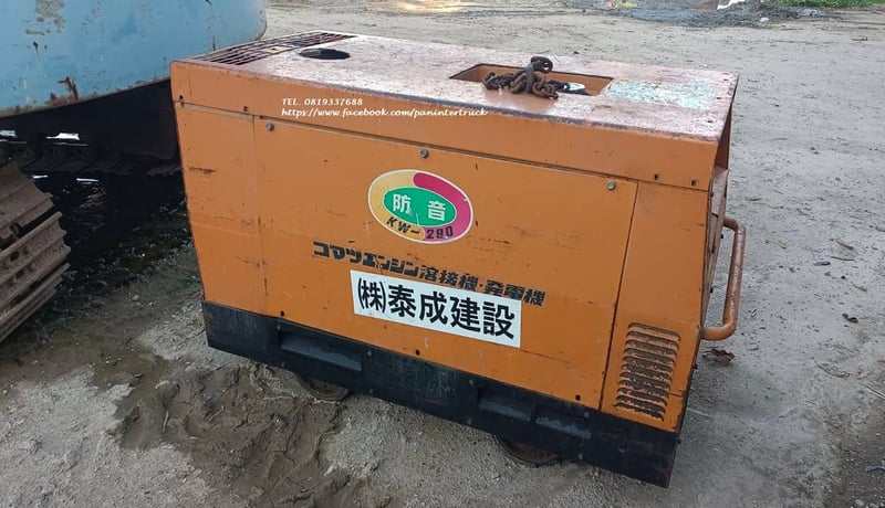 42,000 บาท #เครื่องเชื่อมพร้อมชุดปั่นไฟ #เครื่องเชื่อม  #โคมัสสุ WELDING #GENERATOR #KOMATSU #KW280 #DENYO  