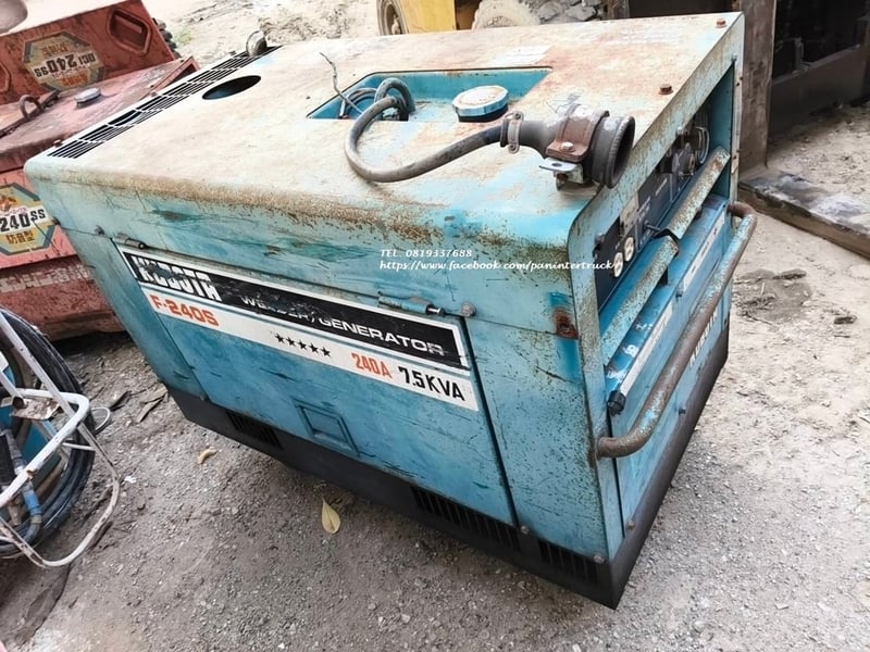 เครื่องเชื่อมพร้อมชุดปั่นไฟ  #คูโบต้า  #KUBOTA  #7.5KVA.  #F240S  -60 20094  #6.16KW