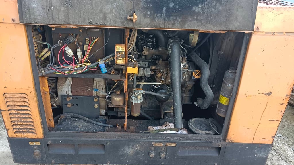 42,000 บาท #เครื่องเชื่อมพร้อมชุดปั่นไฟ #เครื่องเชื่อม  #โคมัสสุ WELDING #GENERATOR #KOMATSU #KW280 #DENYO  