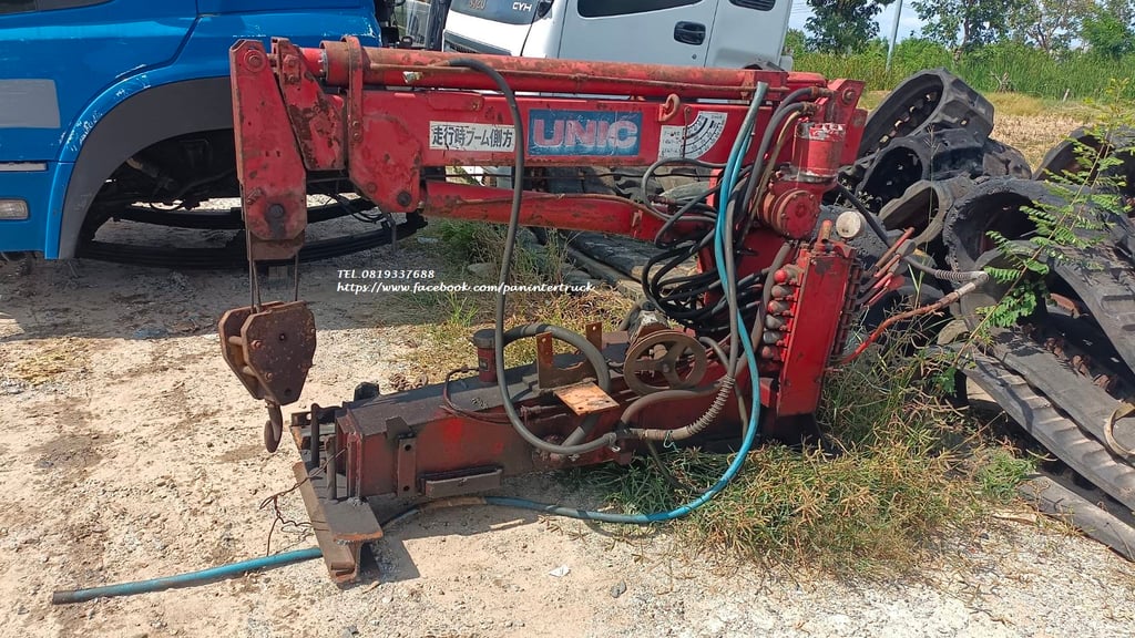 45,000 Uาท 🎉สินค้าเก่านอก #ยูนิค ขนาด 1ตัน TRUCK MOUNTED CRANE #UNIC #FURUKAWA 